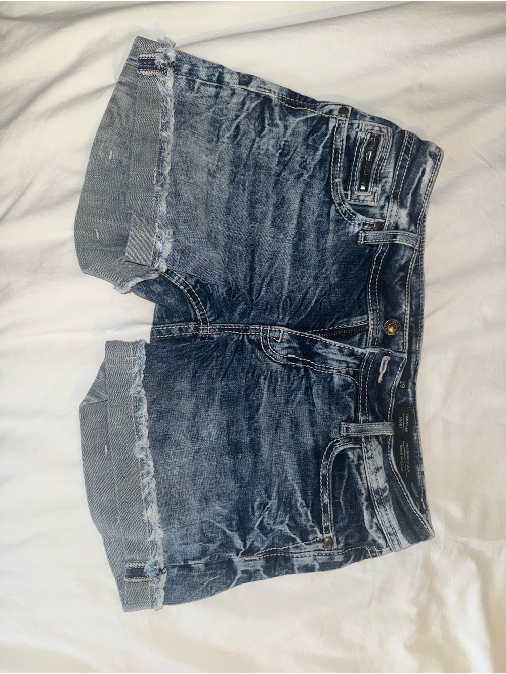 Miss Me Light Wash Blue Denim Jean Shorts